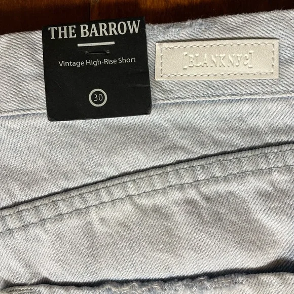 NWT Blank NYC “The Barrow” High Rise Destructed Denim Shorts (K ) - Picture 10 of 14